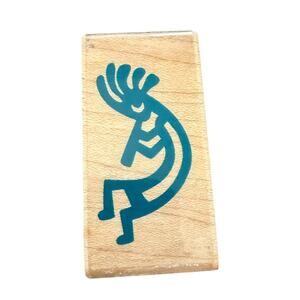 Rubber Stampede Kokopelli Native Flute Player A2215C Rubber Stamp